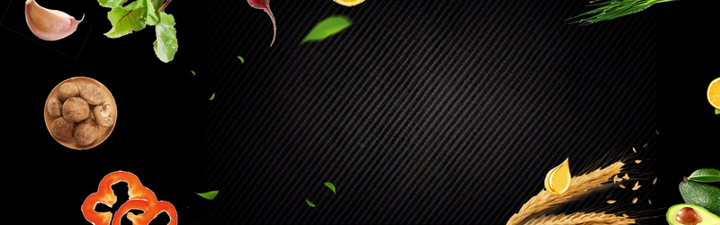 简约美食黑色条纹banner，高清JPG+PSD质感纹理设计素材下载