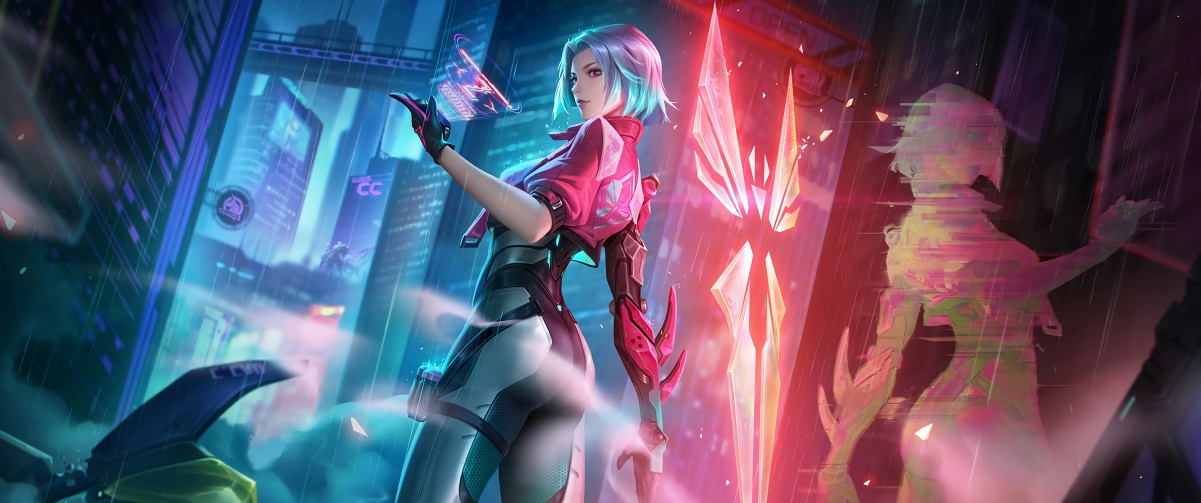 王者荣耀匿光追影者-镜专属壁纸，3440x1440高清带鱼屏4K图片，一键下载
