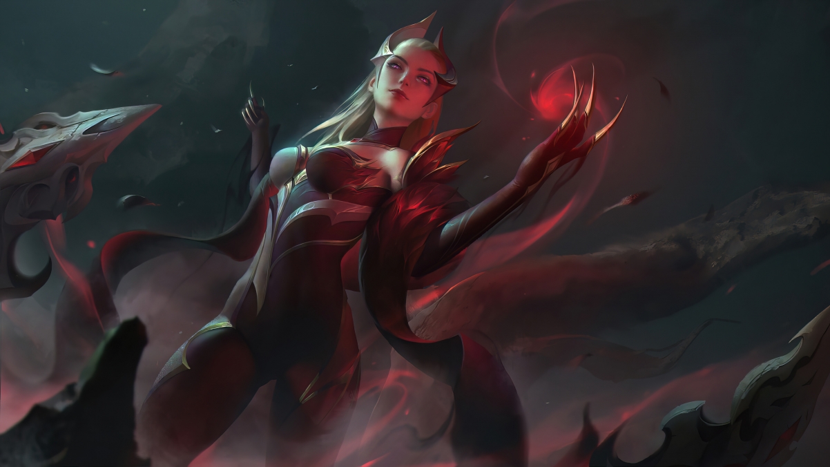LOL英雄联盟，伊芙琳魔女同人，4K超清壁纸，3840x2160分辨率，一键下载