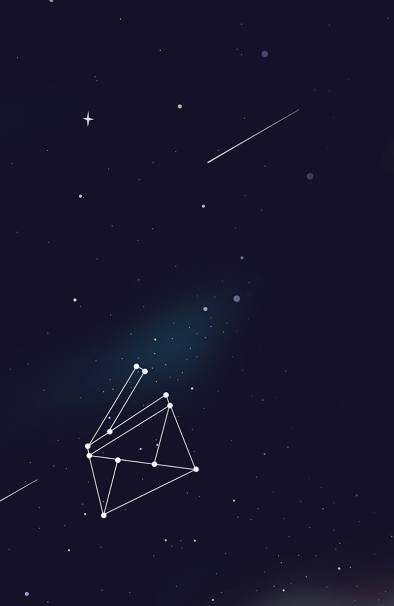黑夜星座创意纹理，高清JPG与质感PSD素材下载