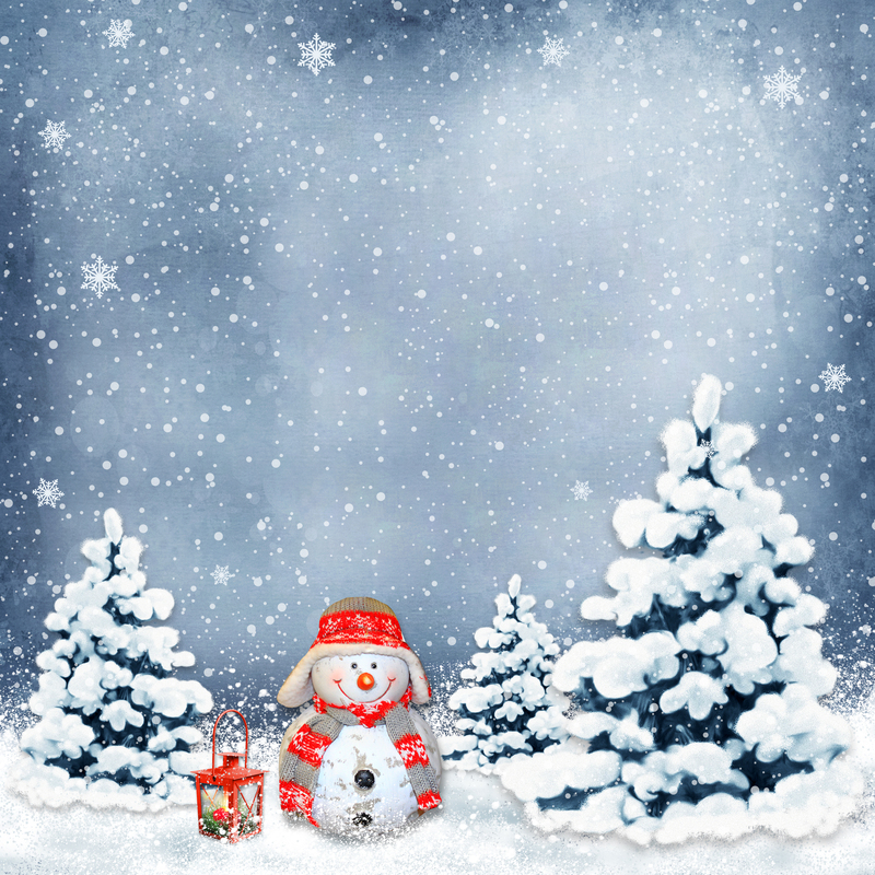 圣诞节复古实物雪人圣诞树，浪漫高清背景JPG图片，质感纹理设计素材下载