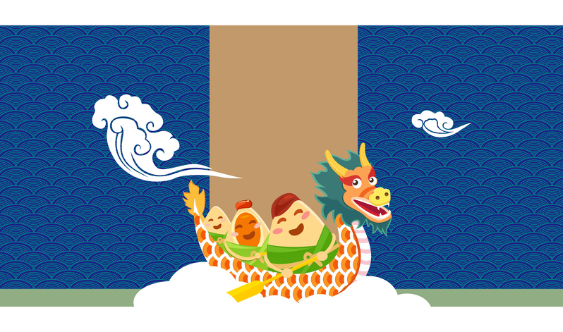 中国风端午节精美花纹广告素材，高清JPG质感纹理，AI格式下载