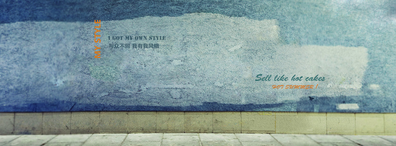 蓝色墙面背景图，淘宝高清JPG/PSD设计素材，质感纹理俱佳，免费下载