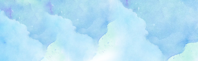 水彩清新质感纹理蓝色Banner，高清JPG/PSD设计素材下载