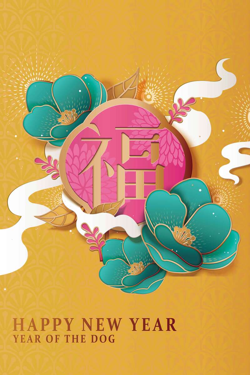 新年春节3D立体简约背景图片，高清JPG质感纹理，AI格式设计素材下载