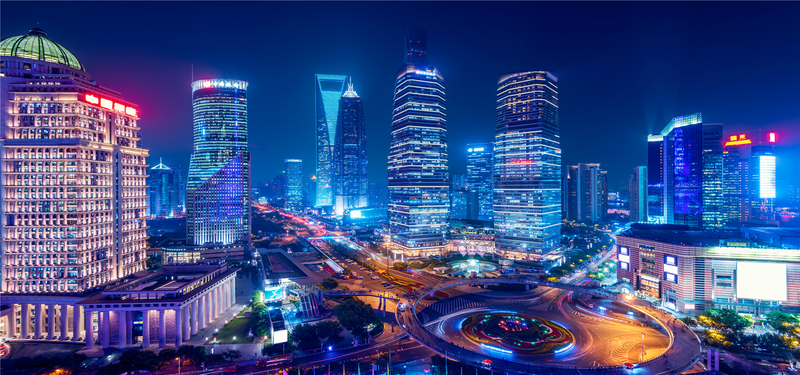 高清城市夜景海报背景图，壮观美景摄影，JPG格式设计素材下载