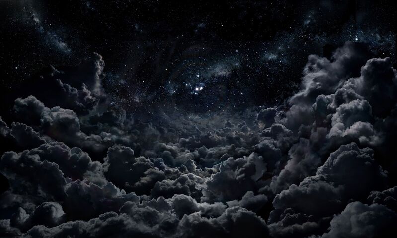 星空银河夜景高清JPG摄影素材，PSD风景设计图免费下载