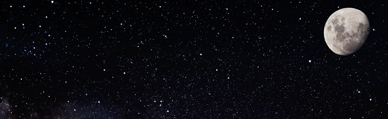 月亮星空绝美高清JPG摄影素材，风景图片设计下载精选