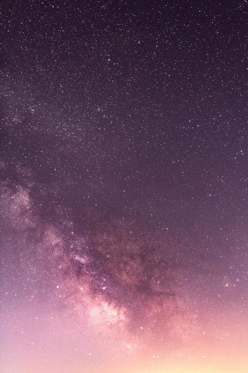 夜晚璀璨星空高清JPG摄影，风景图片素材精选下载