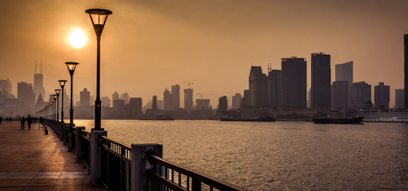 城市江景美景摄影，高清JPG淘宝海报背景，设计素材下载