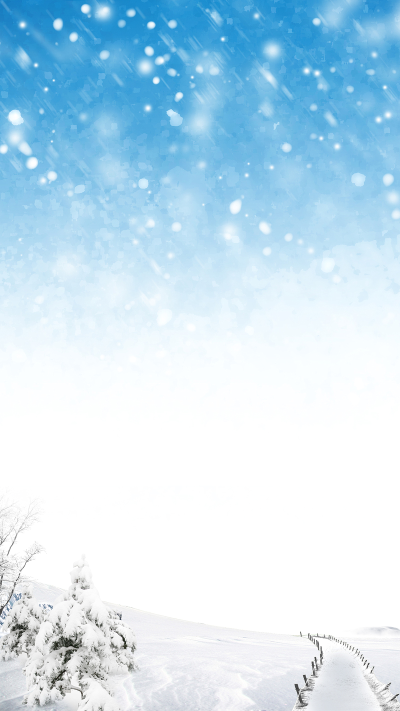冬日蓝天雪景H5背景素材，高清JPG摄影图片/风景设计元素下载