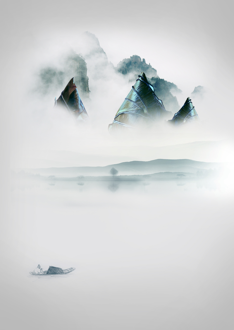 端午节特惠海报背景，高清JPG风景图片，PSD设计素材免费下载