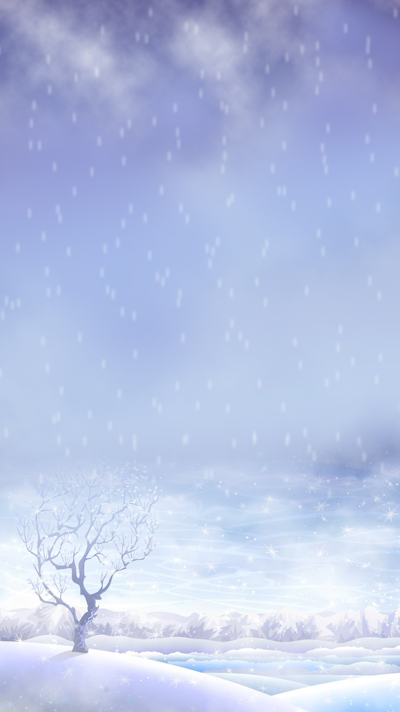 漫天飞舞大雪景H5素材，高清JPG摄影/PSD风景设计下载
