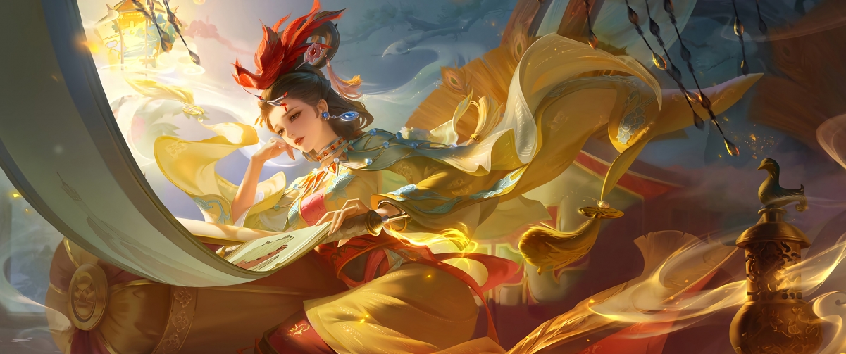 王者荣耀甄姬，女儿国国王绝美壁纸，4K带鱼屏高清3440x1440，一键下载！