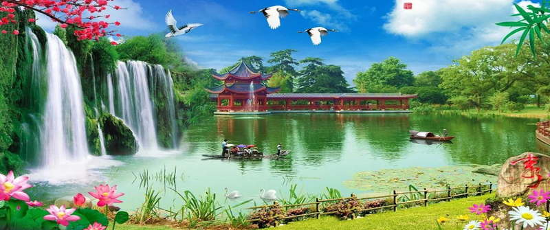 高清山水风景画JPG素材，摄影与设计必备下载