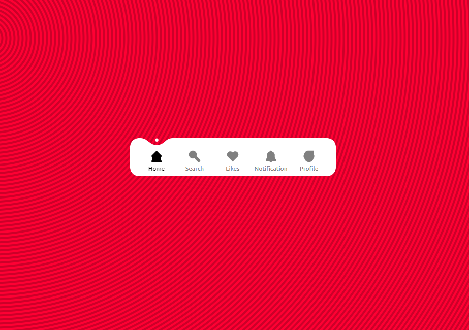 HTML+CSS交互液体标签栏