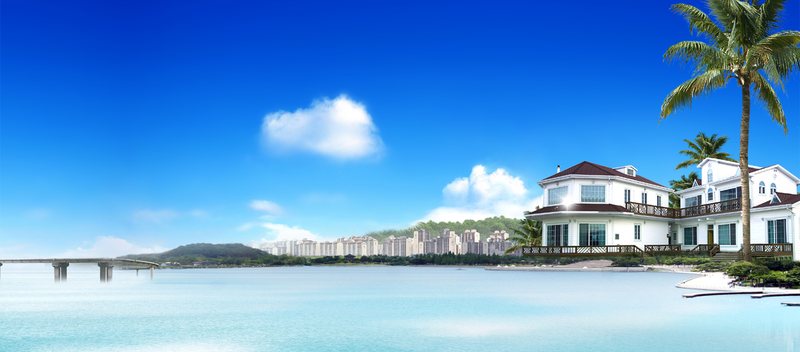 海景别墅绝美摄影，JPG/PSD高清素材，一键下载