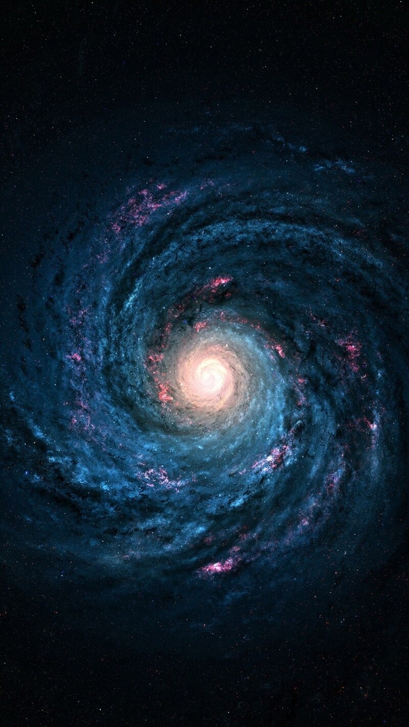蓝色漩涡星球H5背景图，高清JPG摄影素材，免费下载