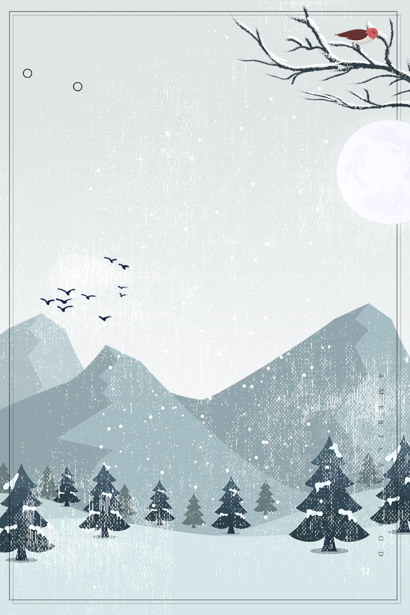浪漫雪景小清新，蓝色banner摄影图片，高清JPG/PSD设计素材下载