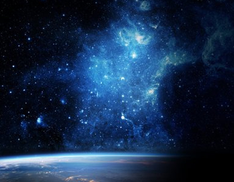 夜晚璀璨星空高清JPG摄影素材，绝美风景图片设计下载