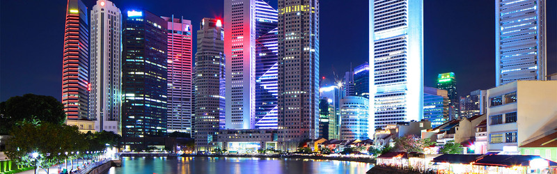 唯美大气都市夜景，霓虹灯海报背景，高清JPG/PSD素材下载