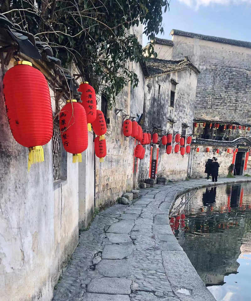 徽州古建筑美景高清摄影JPG/PSD素材，免费下载
