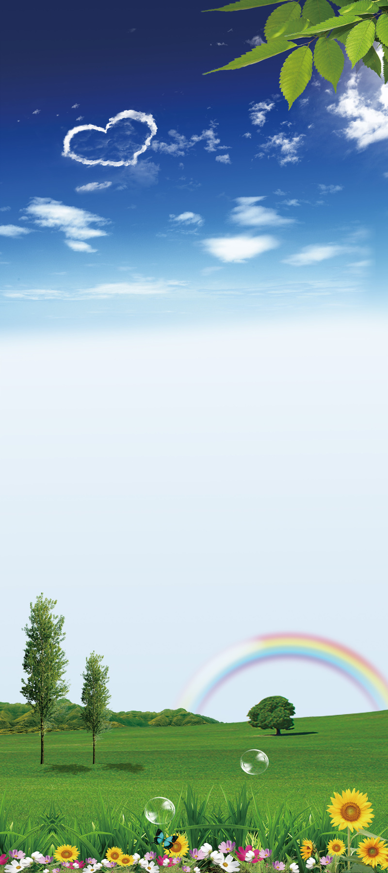 活动X展架必备，高清JPG背景素材，风景摄影PSD设计下载