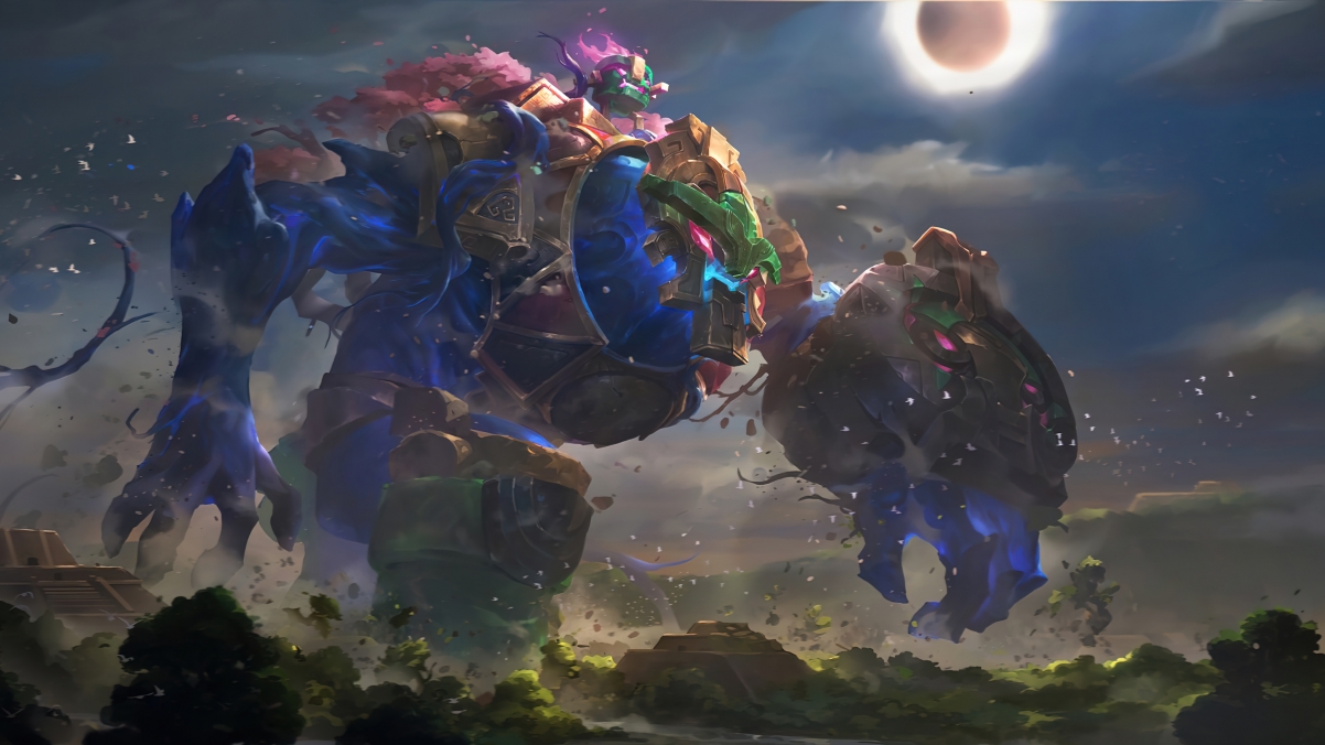 LOL英雄联盟，扭曲树精茂凯创世魔神，超高清4K游戏壁纸下载（3840x2160）