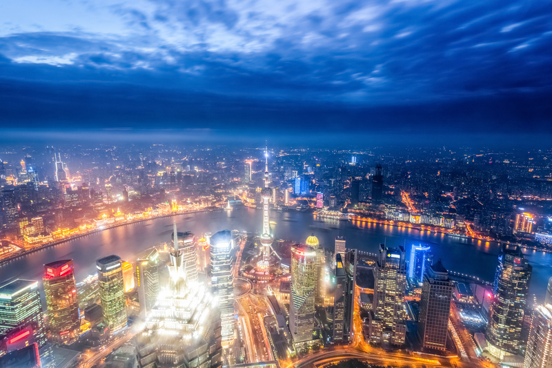 上海陆家嘴城市风光，高清JPG摄影图片，风景设计素材下载