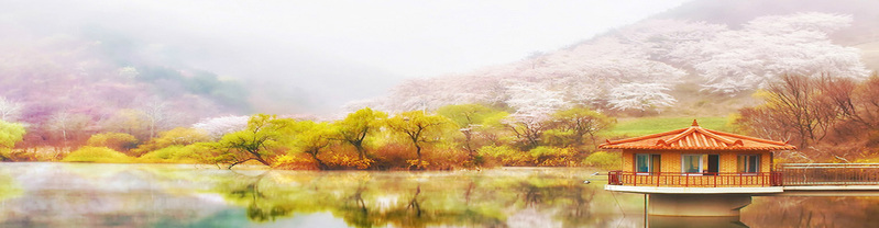梦幻山水风景画，精选高清JPG海报背景，摄影设计素材免费下载