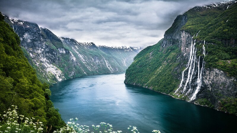 峡谷河流山川美景，高清JPG摄影素材，风景图片设计下载