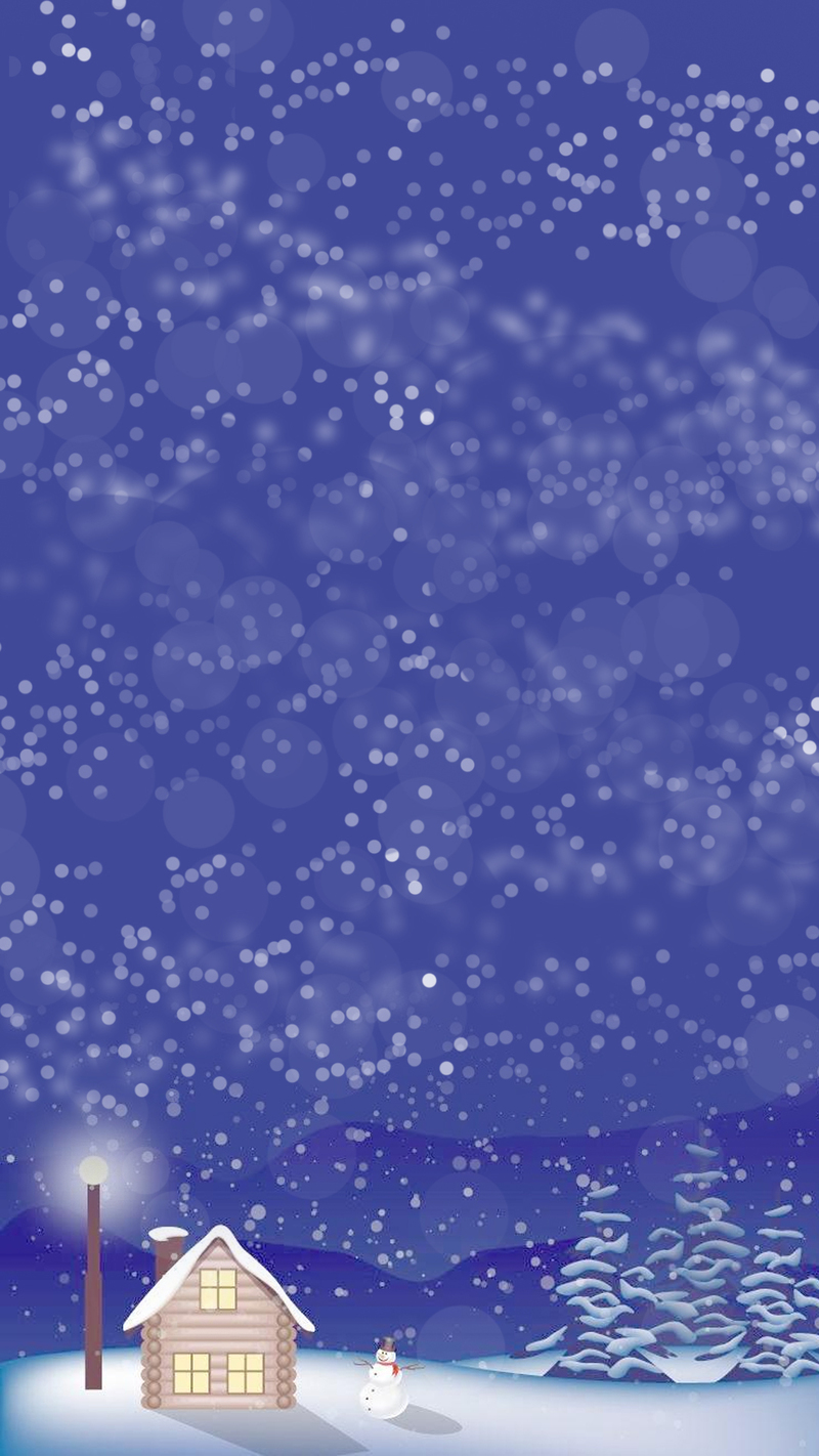 深蓝色雪景高清JPG图片，白色雪花背景，PSD设计素材免费下载