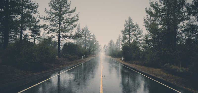雨后柏油马路美景高清JPG，摄影佳作/风景设计素材下载