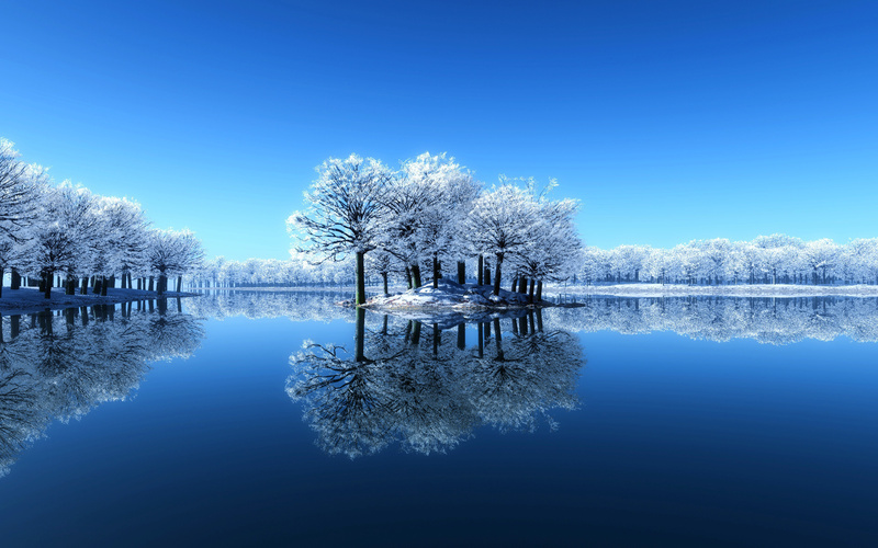 冬日雪景唯美高清JPG图片，摄影风景素材免费下载