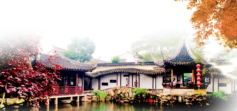 古镇风情旅游，精选高清JPG背景图，PSD设计素材免费下载