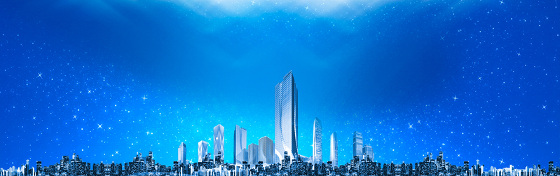 城市大气壮丽景色，高清蓝色背景JPG图片摄影及风景PSD设计素材下载