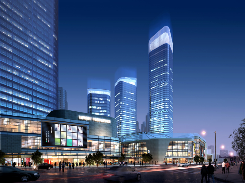 城市夜景高清摄影背景图，JPG/PSD格式风景素材下载
