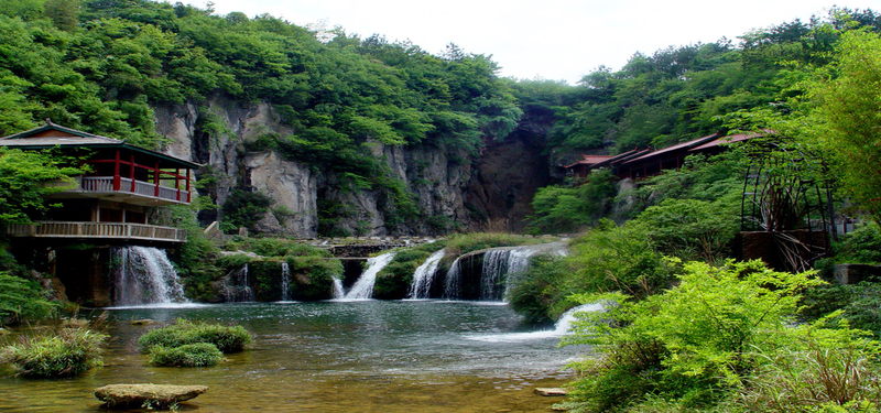 森林秘境，小溪瀑布绝美JPG摄影，高清风景素材下载