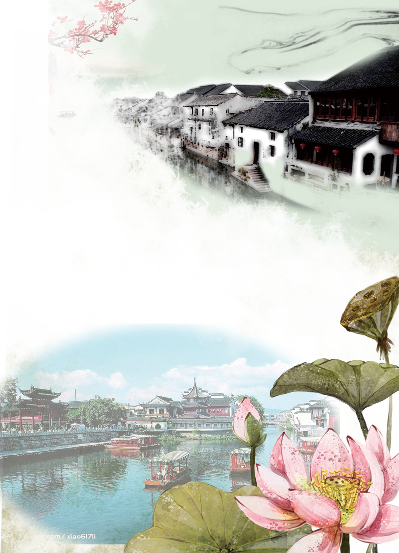 扬州旅游海报素材，高清JPG/PSD风景图片，免费下载