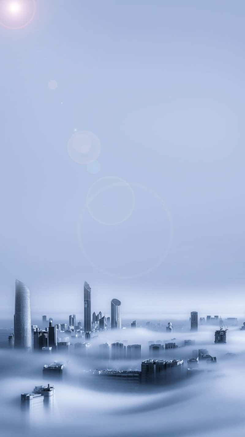 迪拜云雾背景摄影，高清JPG/PSD设计素材免费下载