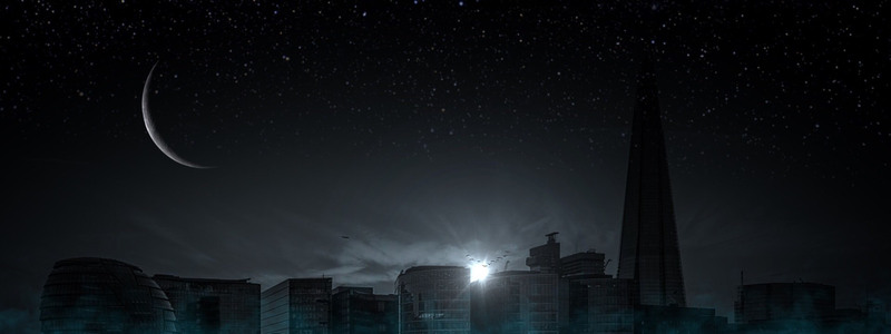 星空之城绝美JPG摄影，高清风景图片素材下载