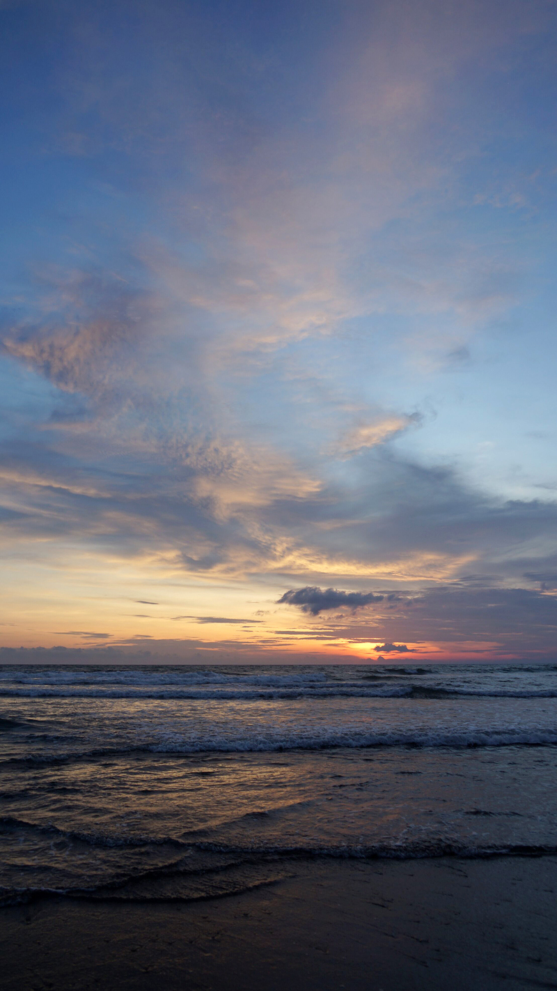 海边夕阳美景H5背景，高清JPG摄影素材，风景图片设计下载