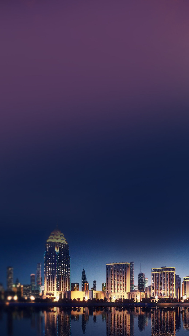 城市夜景建筑绝美JPG高清摄影，风景设计素材免费下载