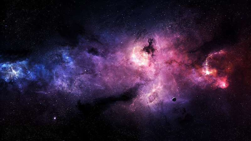 彩色星空背景图，高清JPG摄影素材，风景设计下载