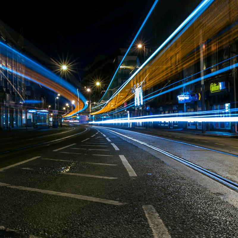 城市夜景道路光影魅力，高清JPG摄影图片/风景设计素材下载