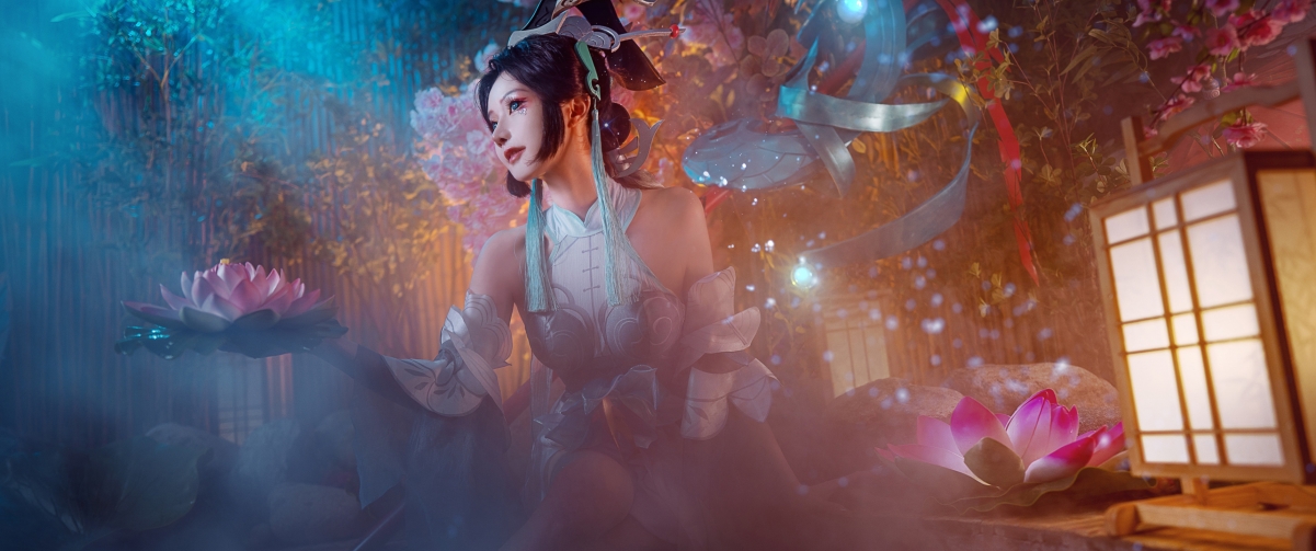 王者荣耀大乔同人，白鹤梁神女绝美壁纸，4K高清带鱼屏，3440x1440分辨率，美女图片免费下载