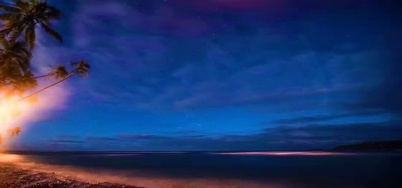 海边夜景高清JPG，绝美风景摄影素材下载