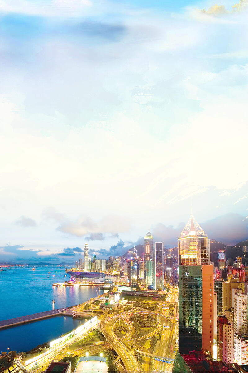 香港之旅，简约大气旅游摄影，高清JPG/PSD素材下载