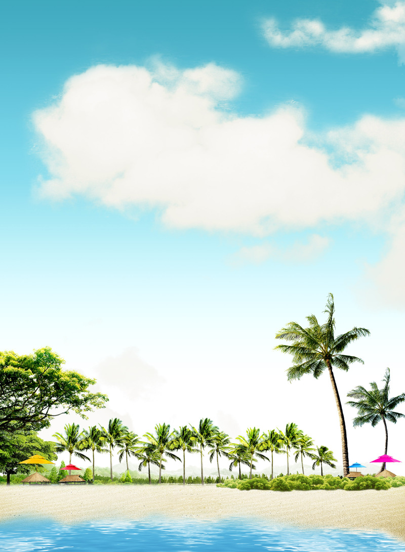 厦门一日游绝美海报背景，高清JPG/PSD设计素材，免费下载！