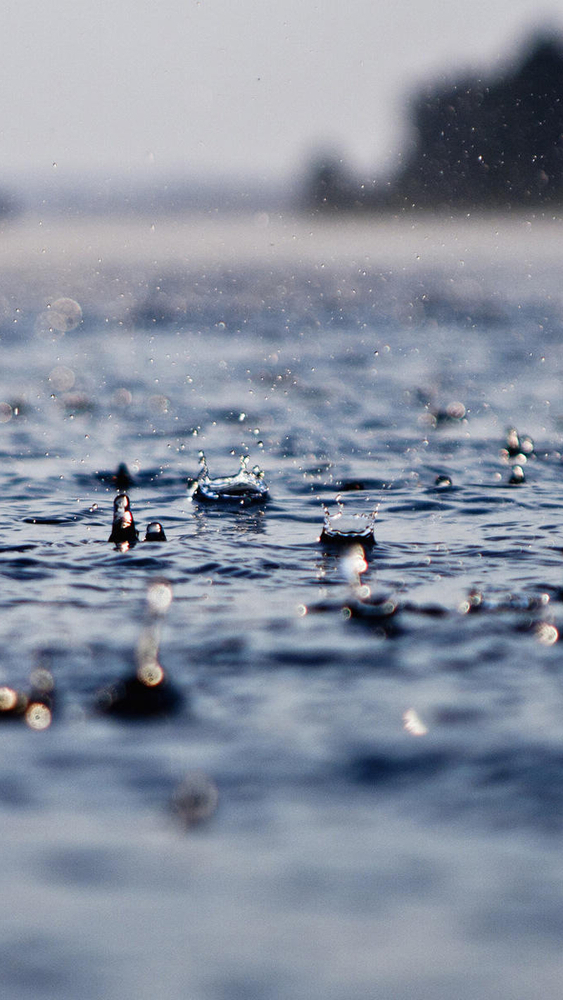雨中景致手机H5背景图，高清JPG摄影素材，免费下载